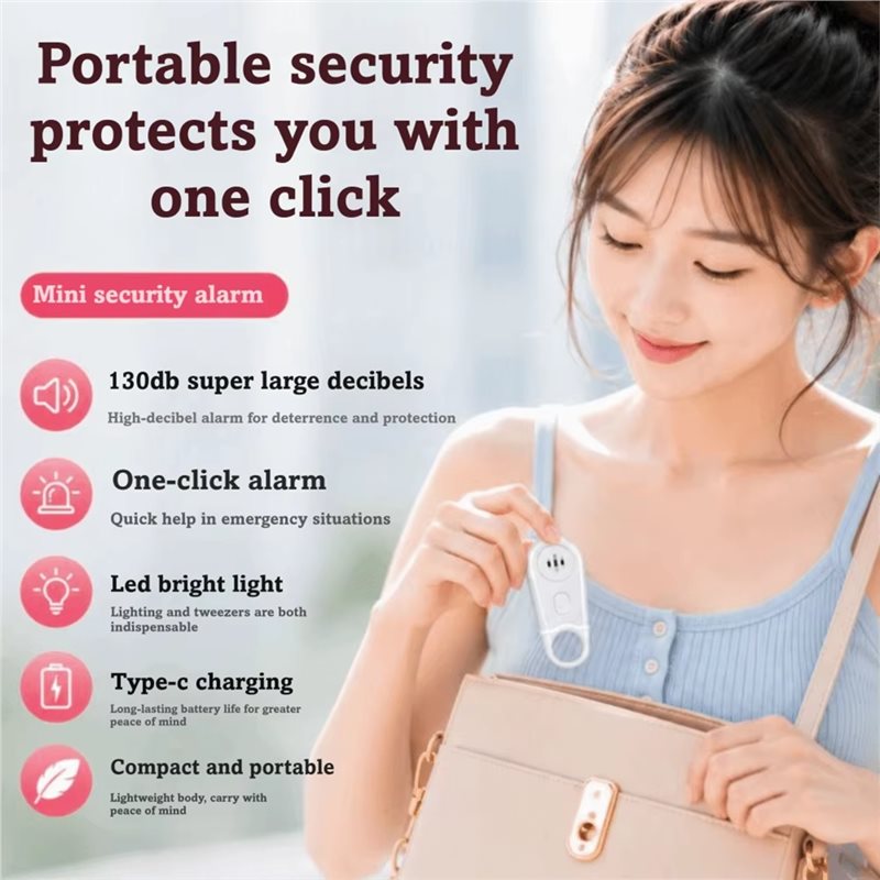 Personal Alarm Keychain - جهاز إنذار شخصي محمول يمكن تعليقه